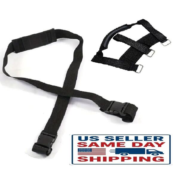 Set of 2 (1) Handle & (1) Shoulder Adjustable Carry Straps Scooter Bike Chair... - Picture 1 of 10